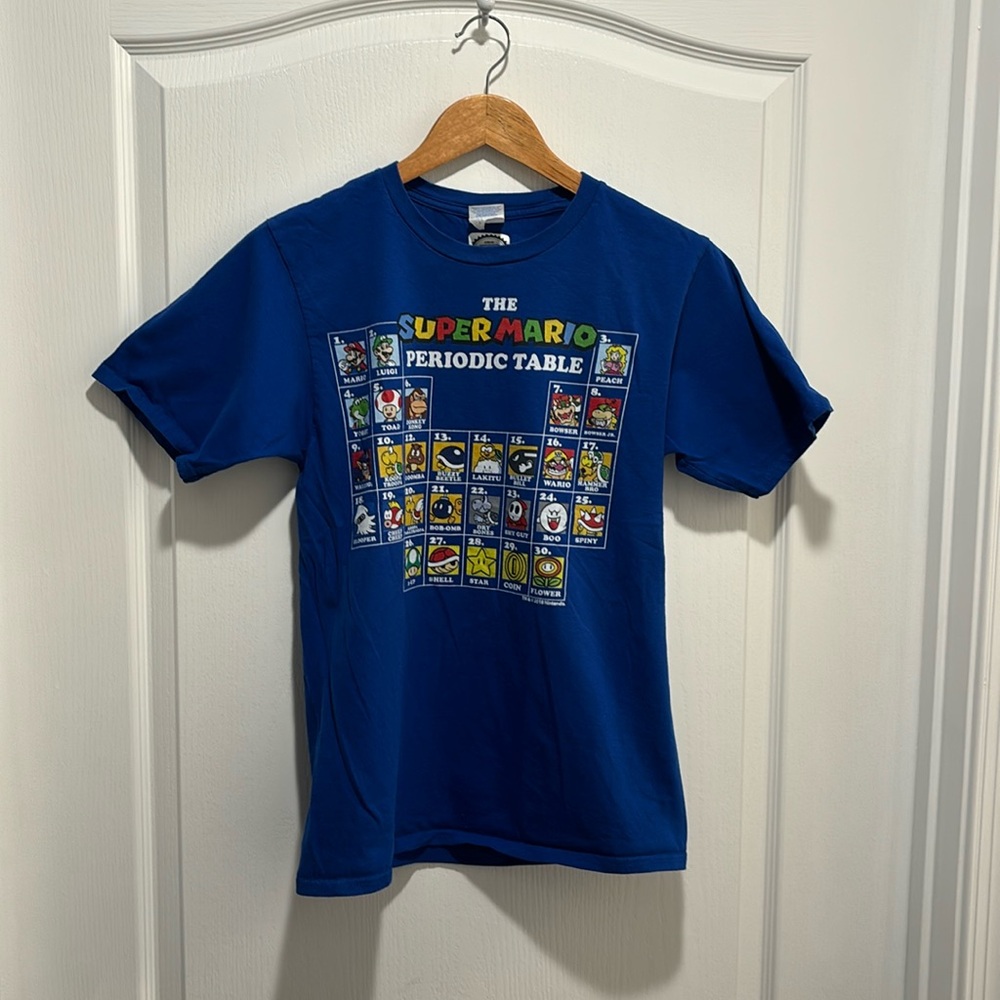 Blue Nintendo Mario Shirt. Size Small.